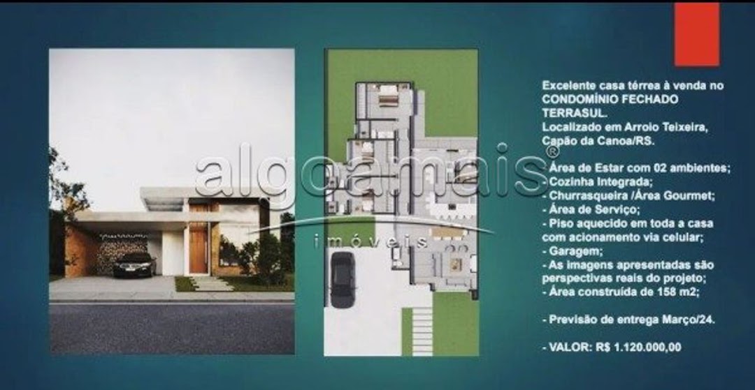 Casa em Condominio, 3 dormitórios em Condominio Terrasul, Capão da Canoa